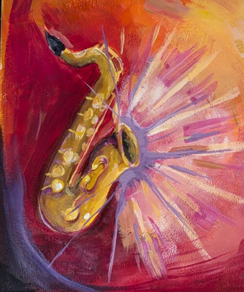 Senior High Honorable Mention The Sax Ever, Isabella Sosa
